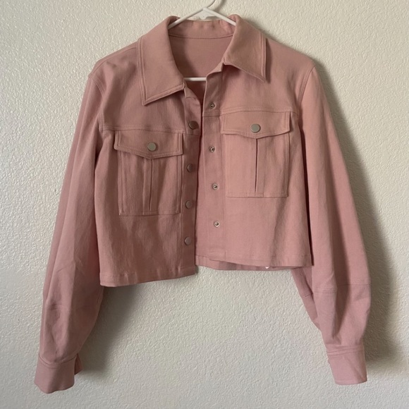 BlackMilk Peachy Pink Crop Jacket - Picture 2 of 4